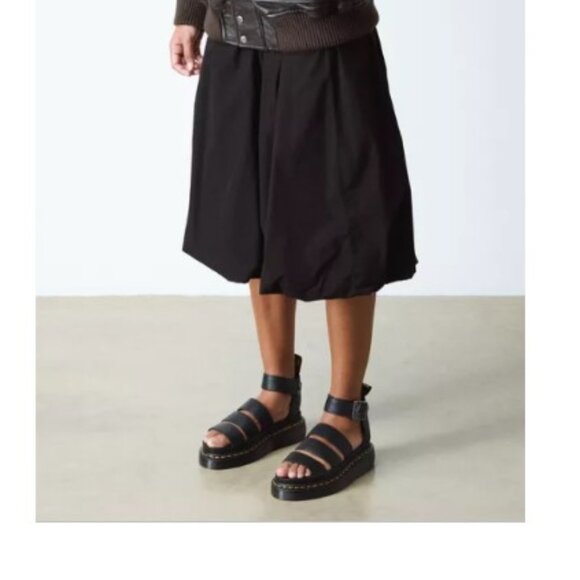 Dr. Martens Clarissa II 8 Lug Soled Chunky Leather Platform Sandals in Black - Picture 5 of 5